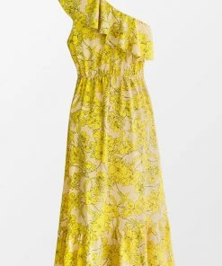 CUPSHE Stevie One Shoulder Ruffle Dress Dresses