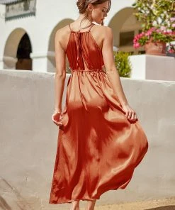 CUPSHE Querim Tie Cut Out A-Shape Dress