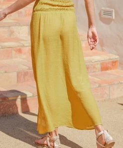 CUPSHE St. Tropez Mustard Tea Length Cover Up Cover Ups