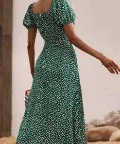 CUPSHE Dresses Thalia Bubble Sleeve Mid Length A-shape Dress