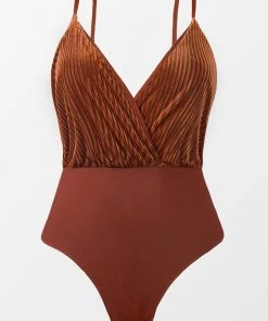 CUPSHE Everleigh Ruched Adjustable Straps Bodysuit Best Seller Clothing