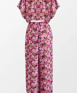 CUPSHE Cover Ups Floral Impressions Palazzo Pant Set