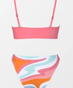 CUPSHE Swimwear UP TO 70% OFF Moving & Grooving Strappy Bralette And High Waist Bikini Set