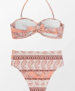CUPSHE Alaya Paisley Halter Knot Bikini