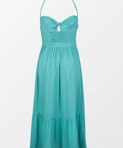 CUPSHE Kianna Sweetheart Neck Halter Bandeau Midi Dress