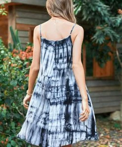 CUPSHE Cofete Tie Dye A-Shape Dress