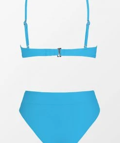 CUPSHE Mercury Retrograde Solid Mini Bralette And High Waist Bikini Set