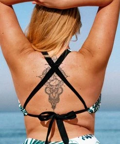 CUPSHE Madelyn Tropical Plus Size Bikini Top Swimwear UP TO 70% OFF