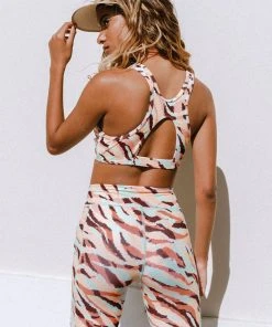 CUPSHE Nissi Zebra Print Cut Out High Waisted Matching Set Accs & Clothing