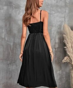 CUPSHE Leticia Thin Straps Ruching Slip Dress Dresses