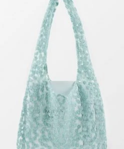 CUPSHE Tassel & Embroidery Avalon Embroidery Floral Green Shoulder Bag