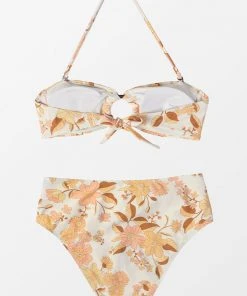 CUPSHE Swimwear UP TO 70% OFF Cassie Floral O-ring Halter Bikini