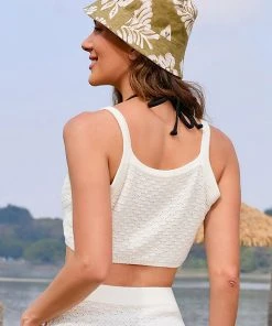 CUPSHE Sienna Fixed Straps Crochet Top
