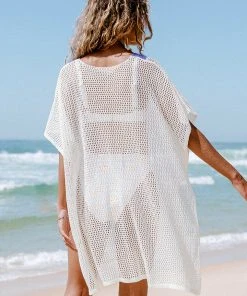CUPSHE Ora Color Block Crochet Cover Up