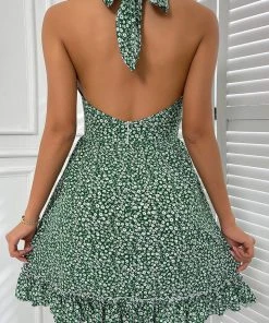 CUPSHE Thalia V-neck Sleeveless Halter Neck Off-shoulder Dress Dresses