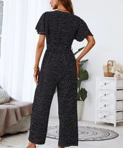 CUPSHE Accs & Clothing Lara Wide Leg Maxi Dots Jumpsuit