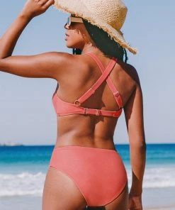 CUPSHE Andrea Keyhole Knot Wide Strap Bikini