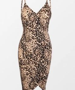 CUPSHE Cover Ups Carli V-neck Backless Leopard Cover Up