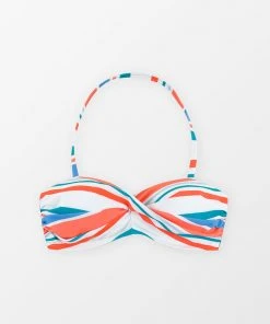 CUPSHE Portofino Escape Molded Twist Bandeau Bikini Top Bikinis