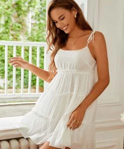 CUPSHE Dresses Valda Short Frill A-Shape Dress