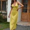 CUPSHE Summer Dresses 2022 Ayla V-neck Backless Fitted Waisted Cover-up Dress