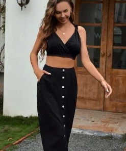 CUPSHE Ashlynn V-neck Sleeveless Top Cover Ups