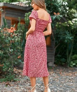 CUPSHE Dresses Honopu Square Neck A-Shape Dress