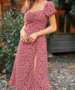 CUPSHE Dresses Honopu Square Neck A-Shape Dress