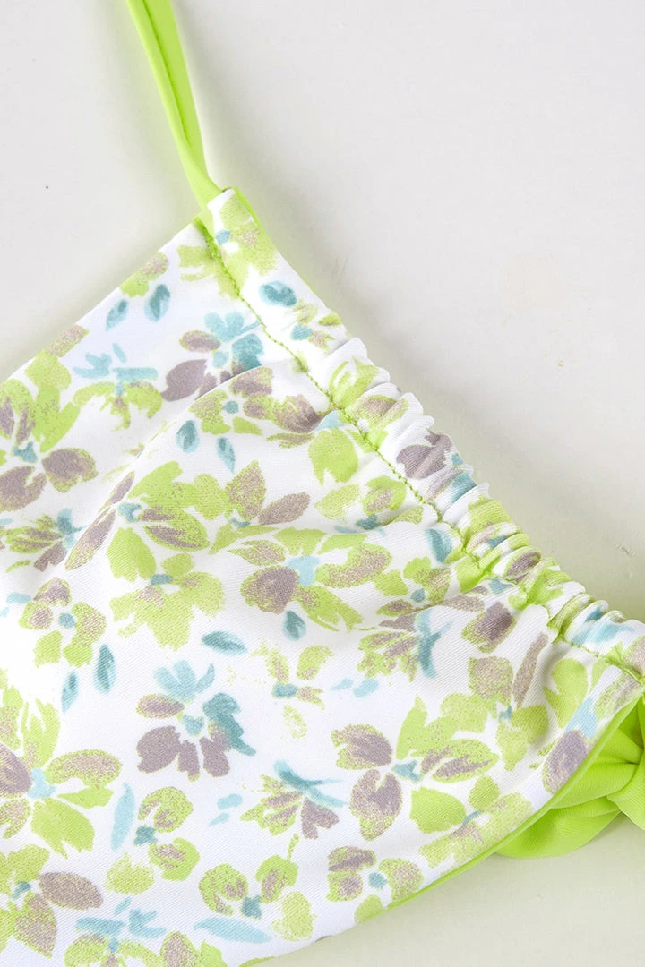 CUPSHE Itsy Ditsy Reversible Bandeau And Extra Cheeky Hipster Set Swimwear UP TO 70% OFF