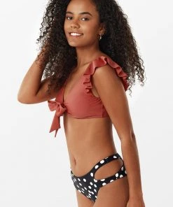 CUPSHE Retro Ruffle Bowknot Polka Dot Bikini