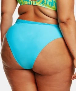 CUPSHE Love Los Angeles Crisscross High Waist Plus Size Bikini Bottom