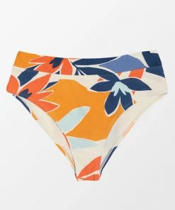 CUPSHE Desiree Tropical High Waisted Plus Size Bikini Bottom Swimwear UP TO 70% OFF