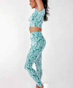 CUPSHE Accs & Clothing Pandora Snake V-neck Crop High Waisted Matching Set