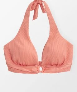 CUPSHE Swimwear UP TO 70% OFF Janet Halter O-ring Plus Size Bikini Top