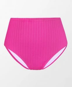 CUPSHE Breezy Rib High Waist Tummy Control Plus Size Bikini Bottom