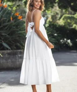 CUPSHE Dora Tie Backless Slip Dress Dresses