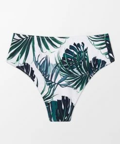 CUPSHE Madelyn Tropical Plus Size Bikini Bottom
