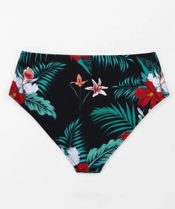 CUPSHE Swimwear UP TO 70% OFF Cecilia Floral High Waisted Plus Size Bikini Bottom