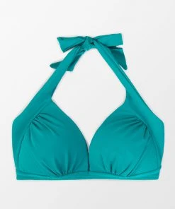 CUPSHE Swimwear UP TO 70% OFF Chaya Halter Back Tie Plus Size Bikini Top