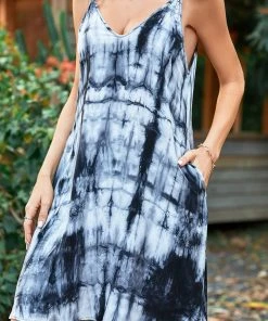 CUPSHE Cofete Tie Dye A-Shape Dress