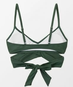 CUPSHE Swimwear BOGO 40% OFF Elliott Wrap Tie Back Bikini Top