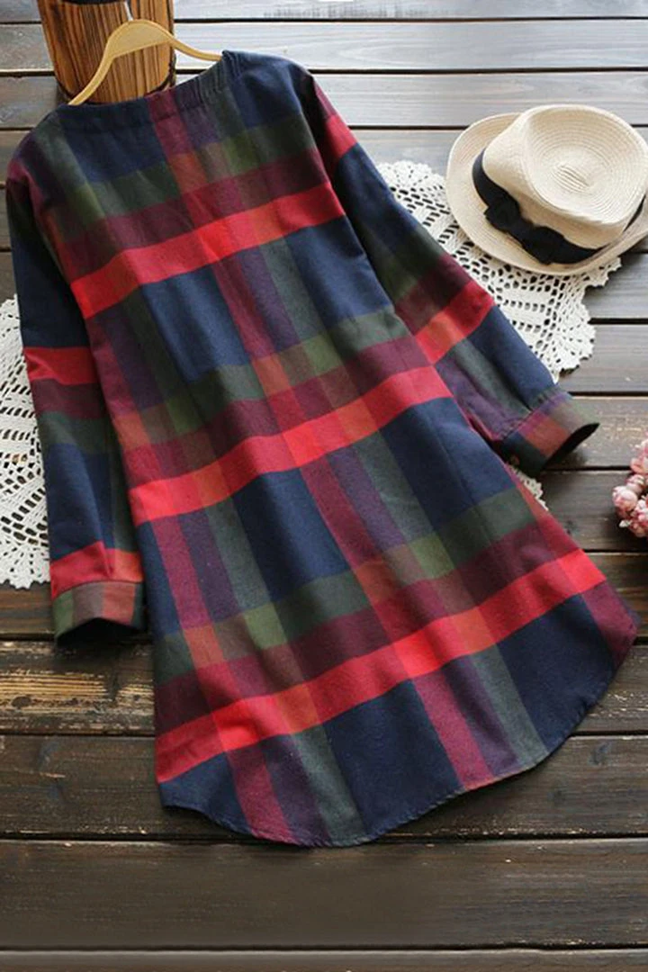 CUPSHE Lady Leisure Plaid Dress Dresses