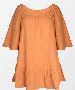 CUPSHE Summer Dresses 2022 Sarina Round Neckline Ruffled Cover Up