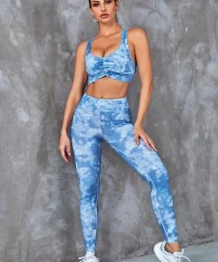 CUPSHE Accs & Clothing Moonstone Tie Dye Activewear Set