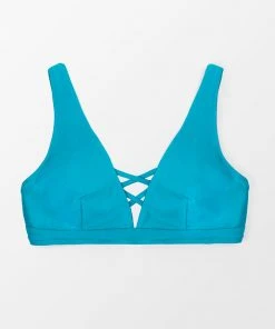 CUPSHE Swimwear UP TO 70% OFF Cynthia Plunge Back Tie Plus Size Bikini Top