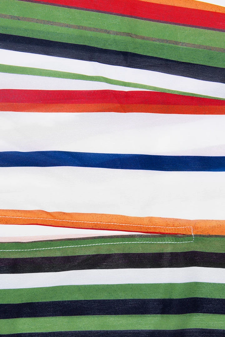 CUPSHE Annalise Striped Halter Neck Cover Up