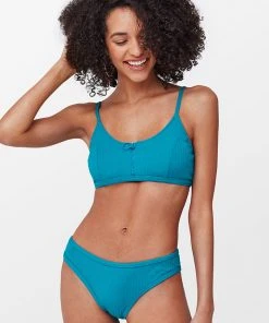 CUPSHE Bikinis Luz Ribbed Zipper Bikini