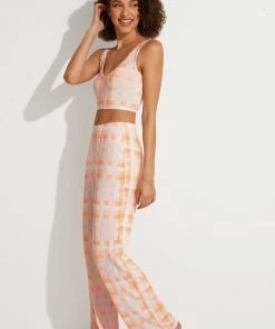 CUPSHE Gleam Sleeveless High Waist Gingham Matching Set Accs & Clothing