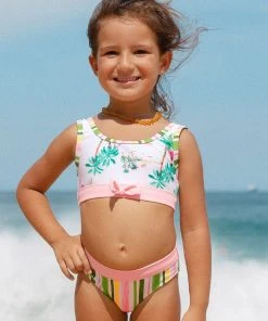 CUPSHE Palm Beach Girls Tankini Set