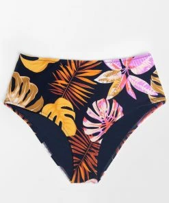 CUPSHE Swimwear UP TO 70% OFF Makayla Tropical Plus Size Bikini Bottom